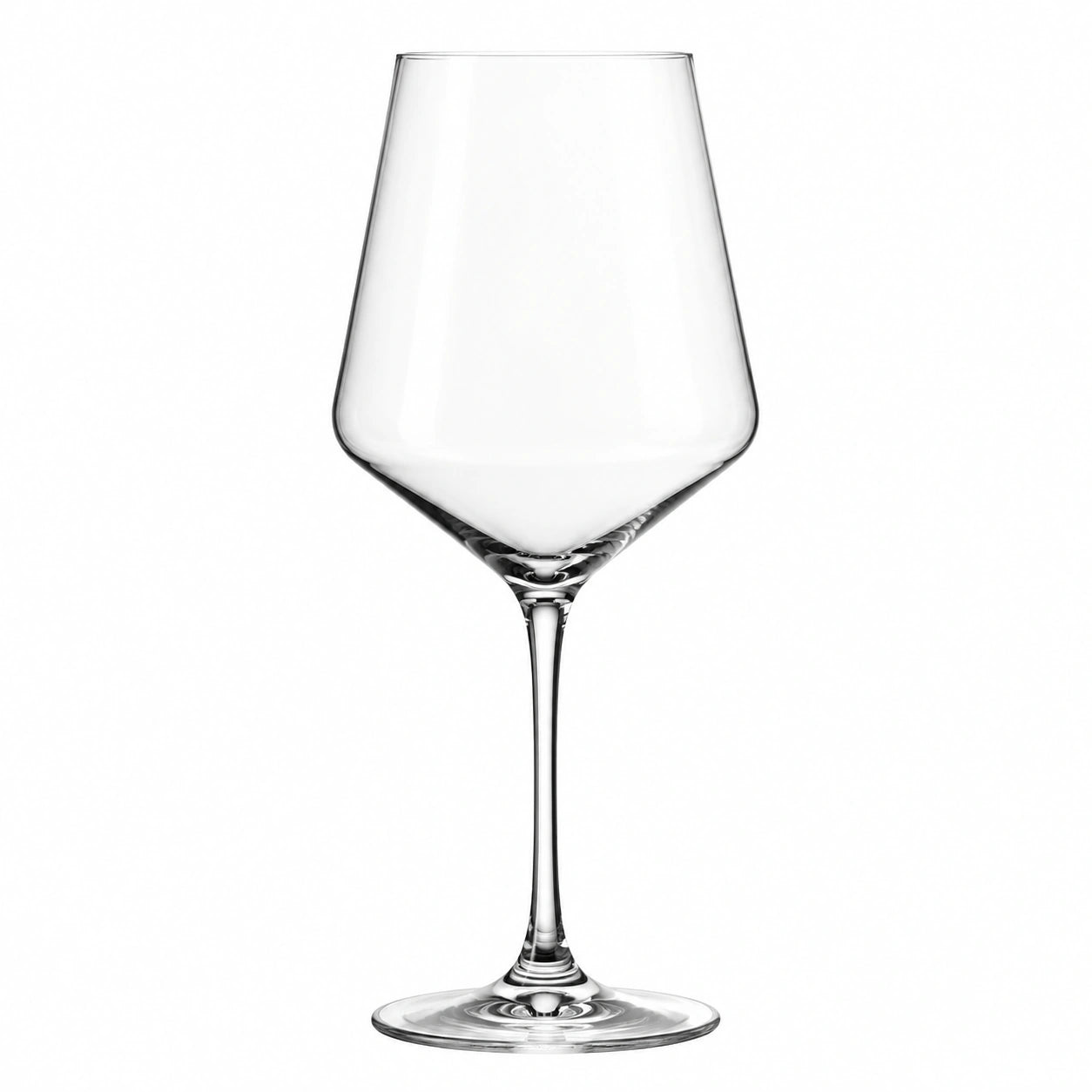 Calice da vino 500 ml in vetro trasparente - stelo lungo e coppa ampia