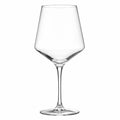 Calice da vino 550 ml in vetro trasparente - stelo lungo design moderno