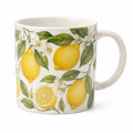 Tazza in ceramica 350 ml con limoni bianca gialla verde - stile botanico